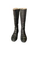 Stivali Dior vintage in pelle scamosciata nera, taglia 36,5