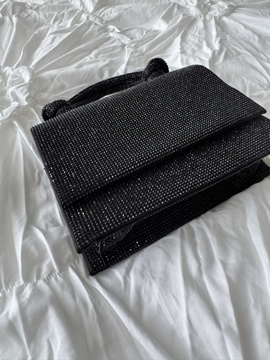 Mango Borse da donna: Schwarze Glitzer Handtasche - neuwertig! – Nuovo (secondo la descrizione) da Binningen venduto da happy_xx 2