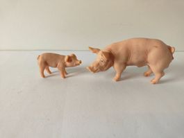 Schleich Schweine Familie Bauernhof Seuli Schwein 1991-2003