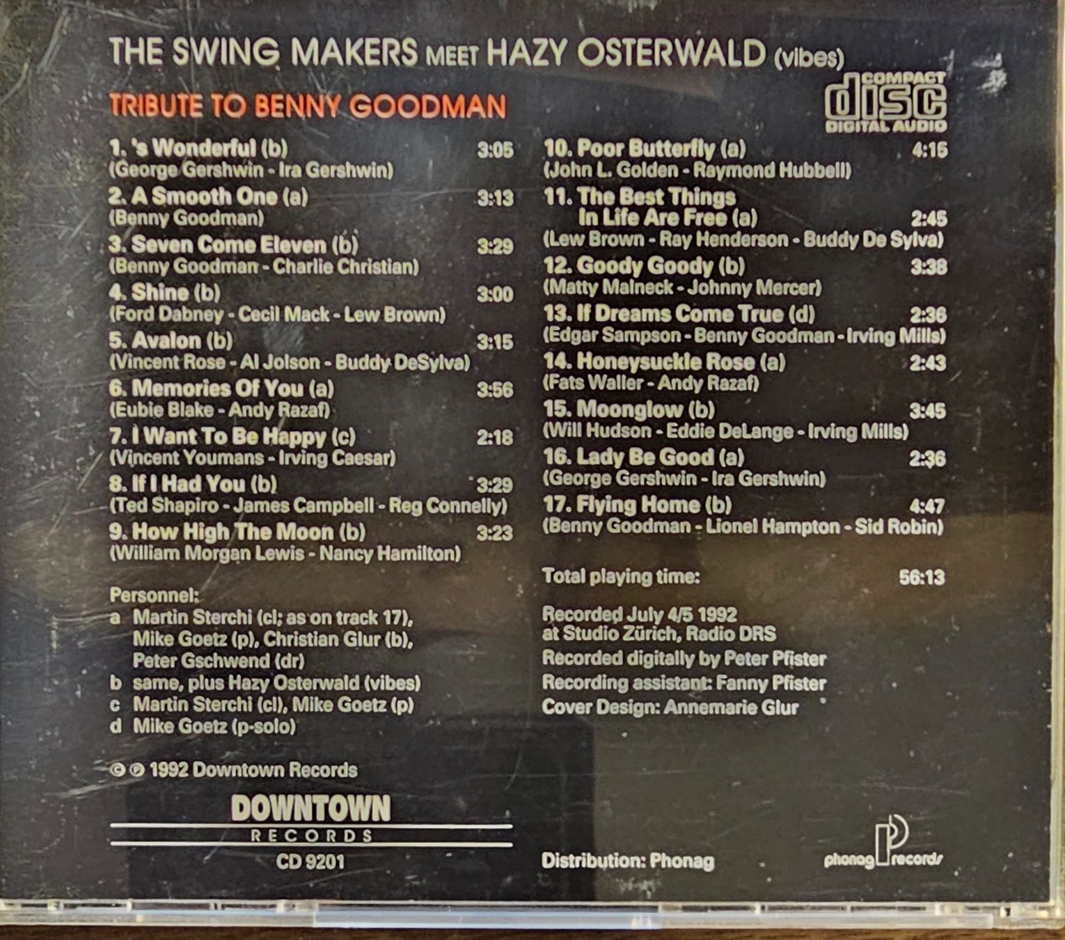CD: The Swing Makers meet Hazy Osterwald - Swing – Usato da Wahlen b. Laufen venduto da Cg10 1