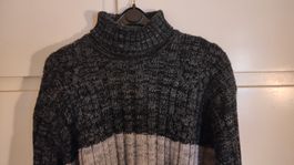Maglione collo alto bicolore, taglia XL, autun/inv...