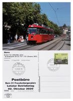 Bern Bernmobil SVB Tram Be 8/8 Letzttagskarte Post Bern 31