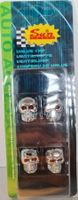 Totenkopf Auto Motorrad Rad Ventilkappen aus ALU