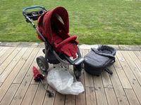 Teutonia Kinderwagen mit Babyschale und Zubehör