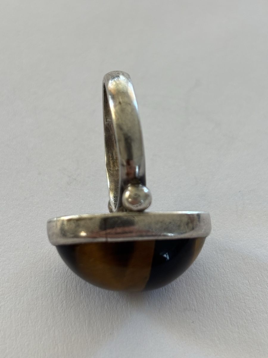 Anelli: Ring Tigerauge 925 Silber  – Usato da Langnau am Albis venduto da flusspflege 6
