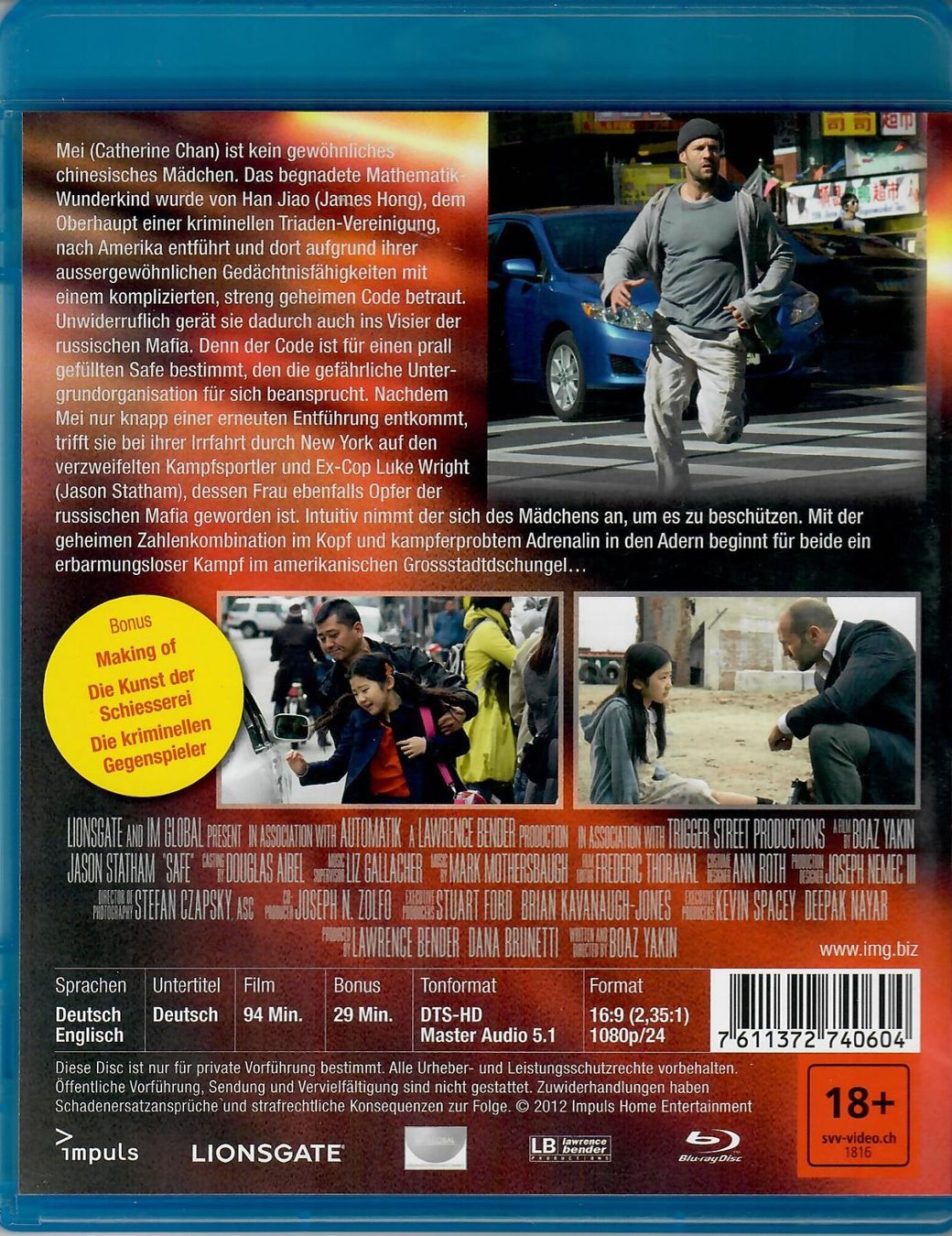 Tutti i DVDs: SAFE - Todsicher – Nuovo (secondo la descrizione) da St.Antoni venduto da Leiasolo 1