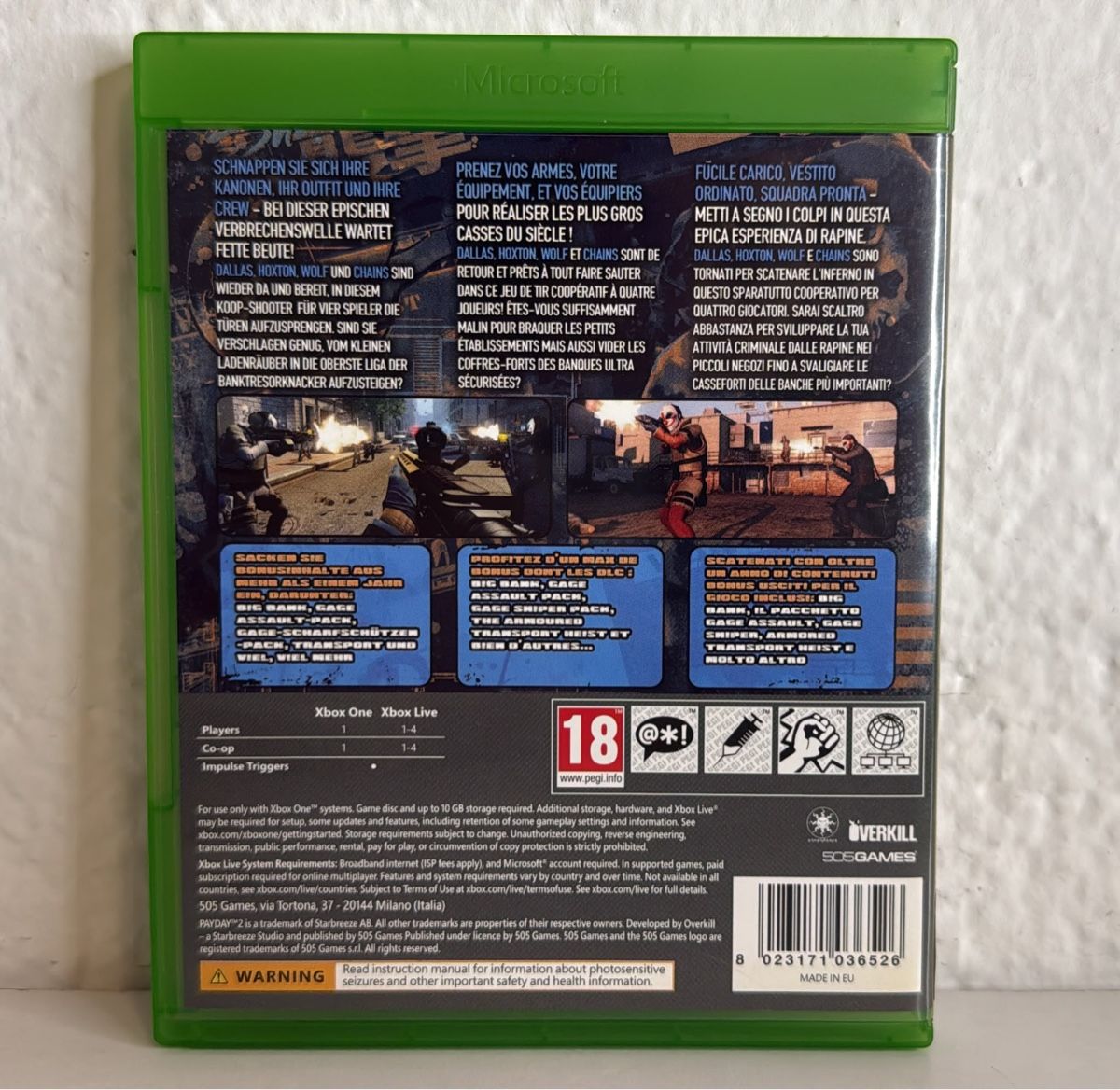 Microsoft Giochi: XBOX One PAYDAY 2 Crimewave Edition Game – Usato da Ehrendingen venduto da bubulence 1