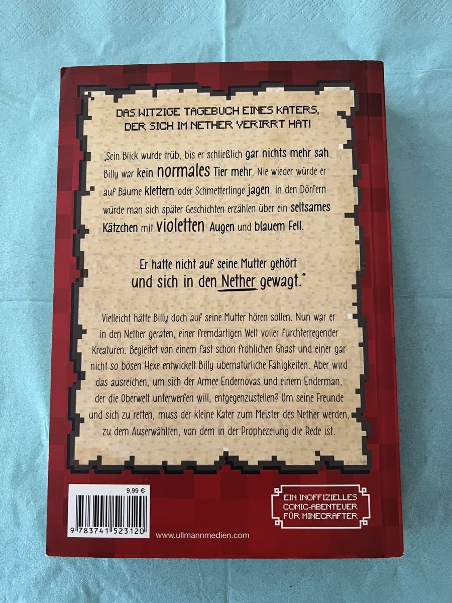 Bücher: Minecraft Buch: Ein Kater im Nether. Seitenzahl: 283 – Gebraucht aus Basel von veralt 1