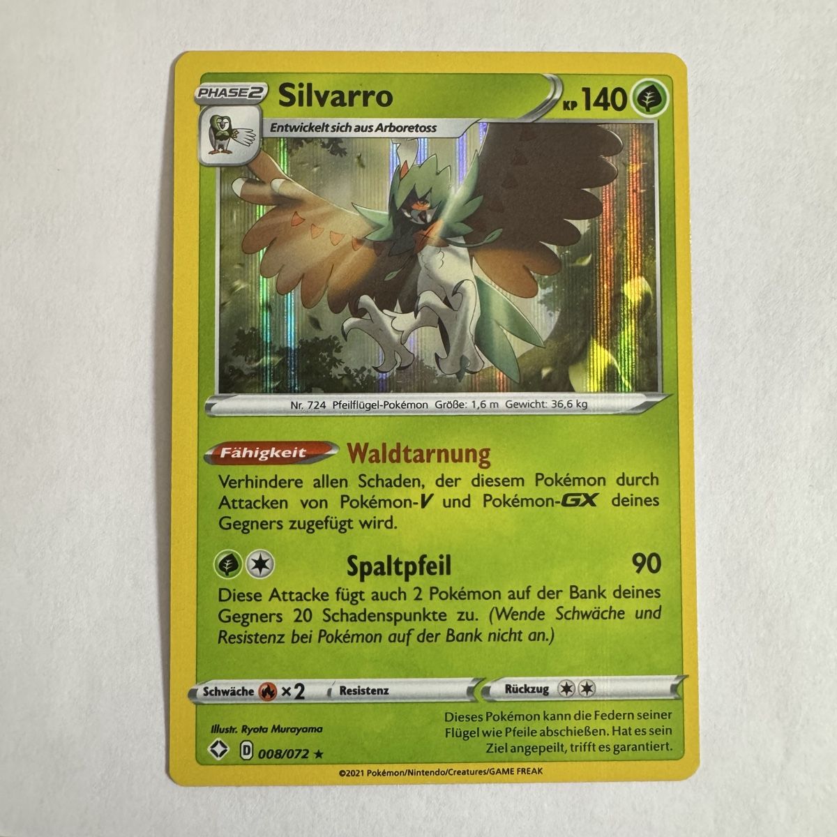 Pokémon Sammelbilder & Trading cards: Pokémon Decidueye - 8 / 72 - DE – Neu (gemäss Beschreibung) aus Staad SG von miaCards