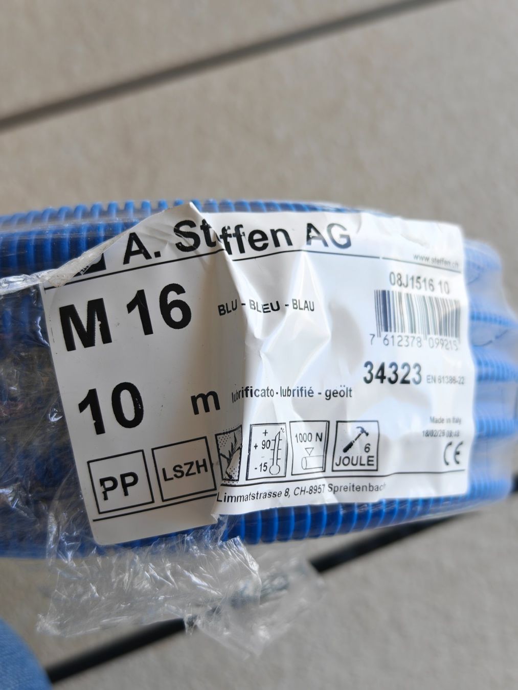 Kabel: Istallationsrohr M16 PVC Blau – Gebraucht aus Zürich von m00ds 1