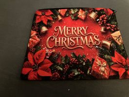 Elegante Kosmetiktasche mit Reissverschluss, Weihnachtsmotiv