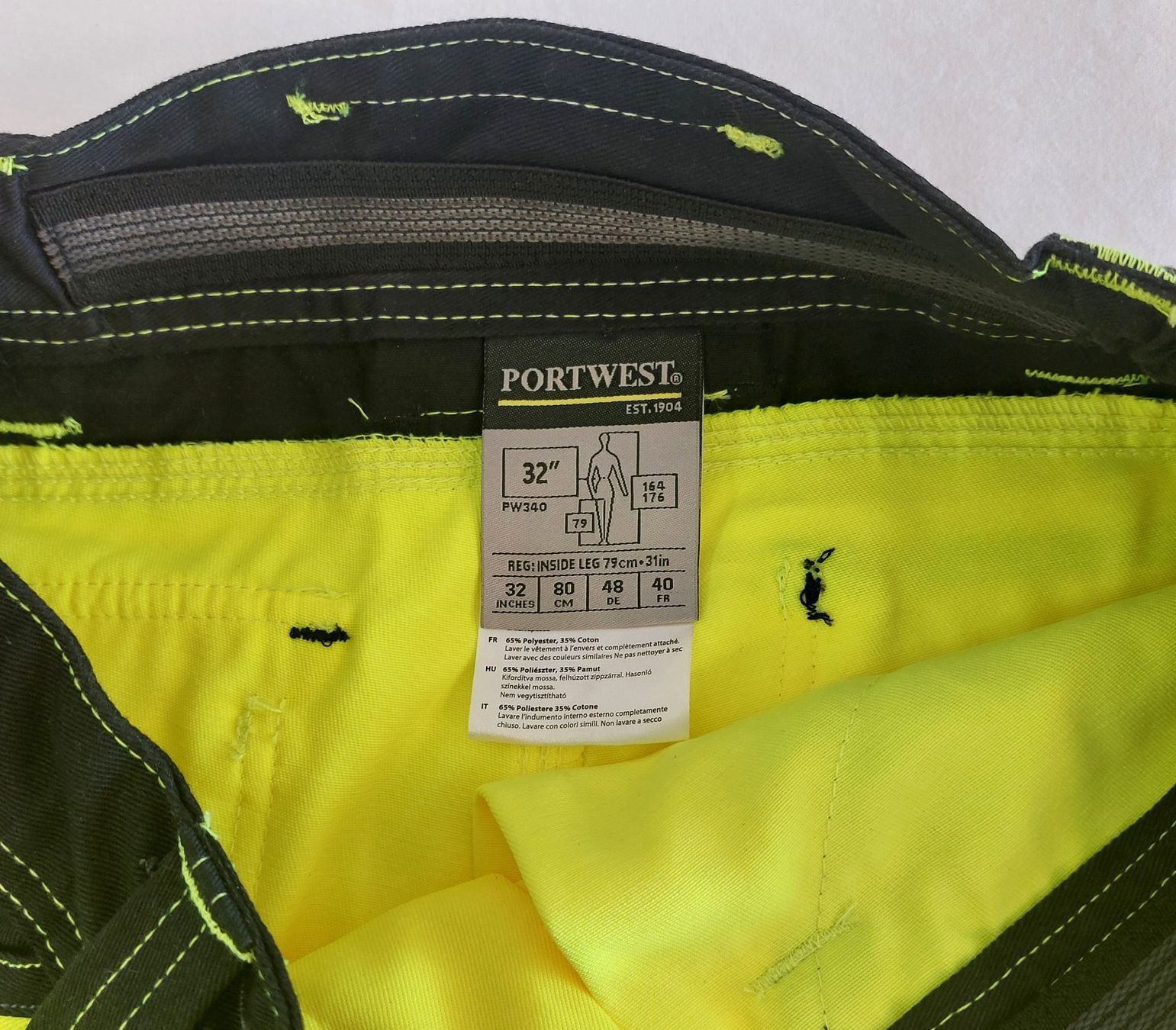 Pantaloni: Warnschutz Arbeitshose, Sicherheitsfarbe gelb - schwarz – Nuovo (secondo la descrizione) da Bergdietikon venduto da Zozo 6