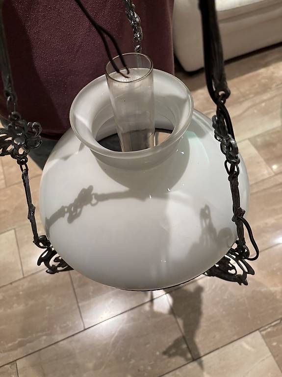 Lampade: Eletrifizierte Öl Lampe – Usato da Grellingen venduto da Grillerino1349 2