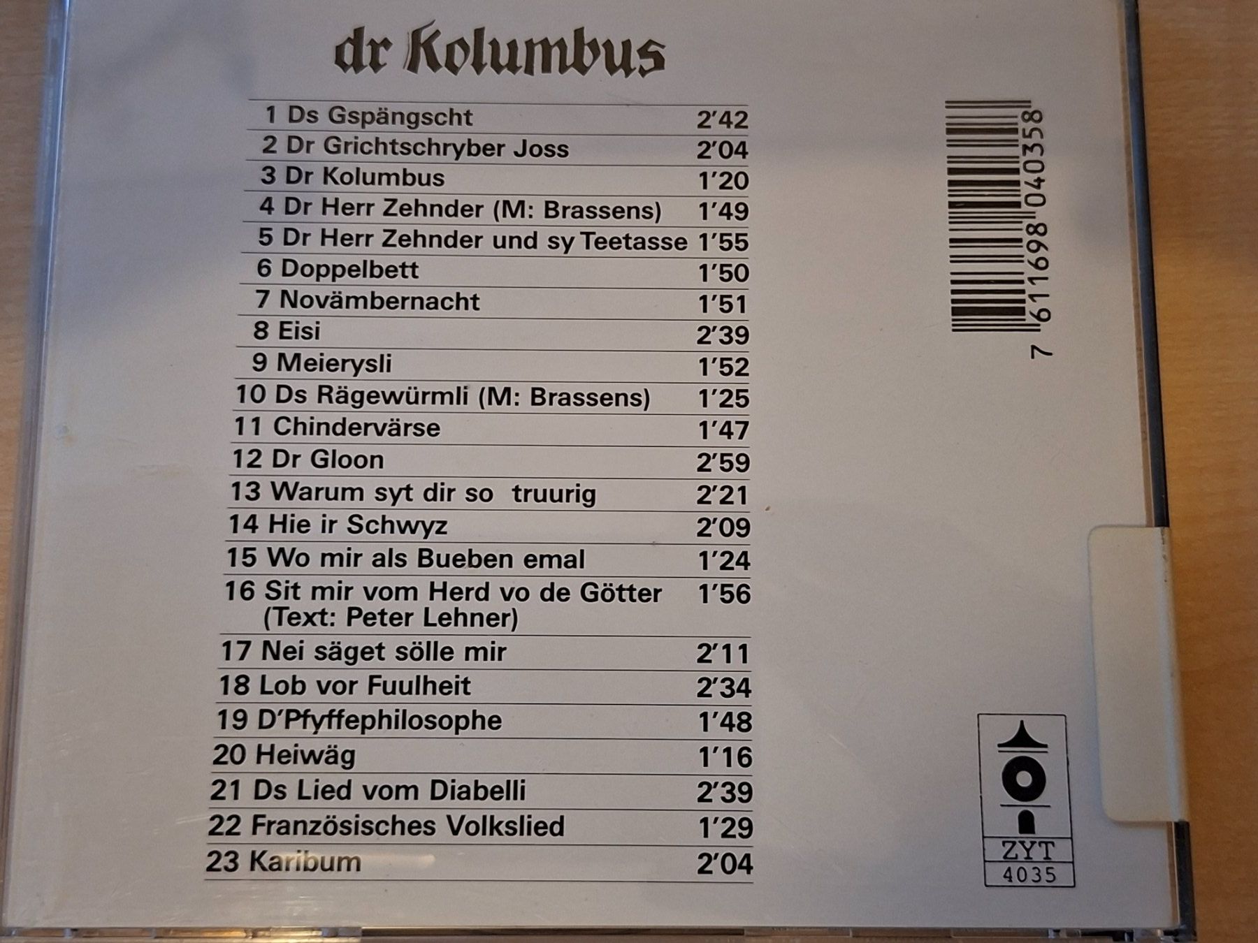 CD: 2CDs: Mani Matter: Matter-Rock und dr Kolumbus – Usato da Glashütten venduto da Christheswiss 4