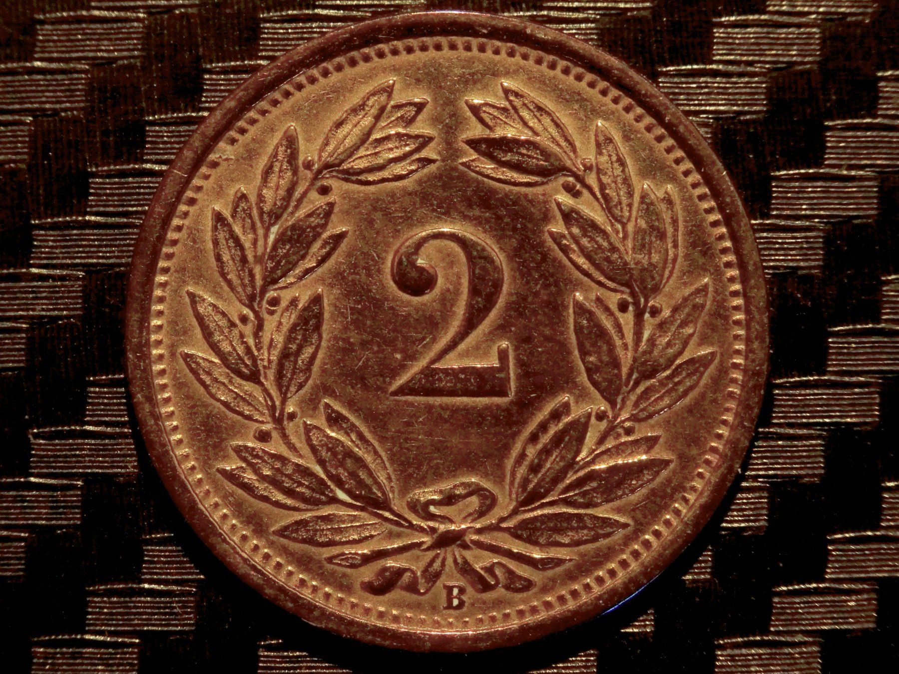 Tutti le monete: 1919 - 2 cts. 2.00 Mio.! 2.51gr!!! – Usato da Courgenay venduto da ZubR237 1