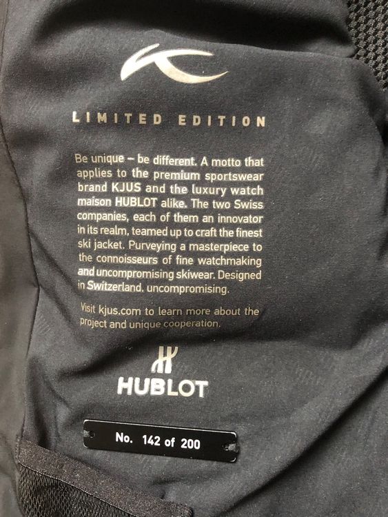 Kjus deals hublot jacket