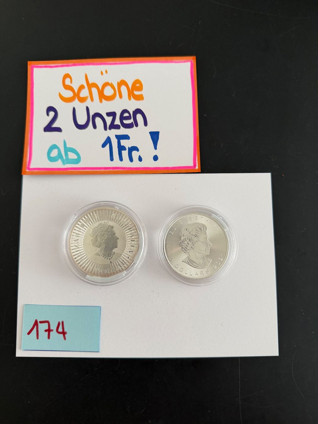 Tutti le monete: Schöne 2 Unzen – Usato da Engi venduto da kasi09
