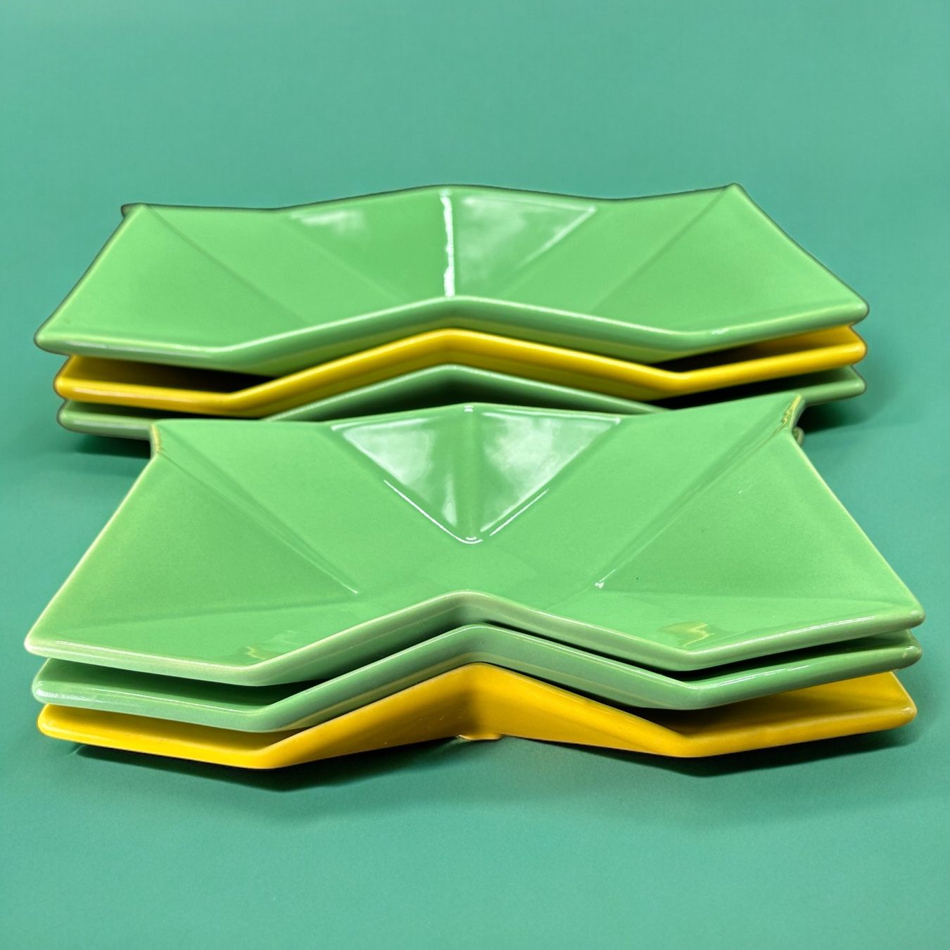 ASA Selection Piatti: Ensemble 6 bols céramique origami ASA Selection postmoderne – Usato da Morges venduto da objetsdepoque
