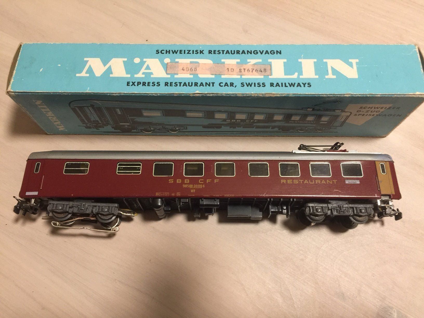 Märklin Modellini di ferrovie: Schweizer D-Zug-Speisewagen Märklin – Usato da Bolligen venduto da Astrophysiker06