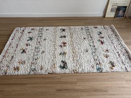 Hochflor‑Teppich klein, Berber‑Style, ca. 150x79cm