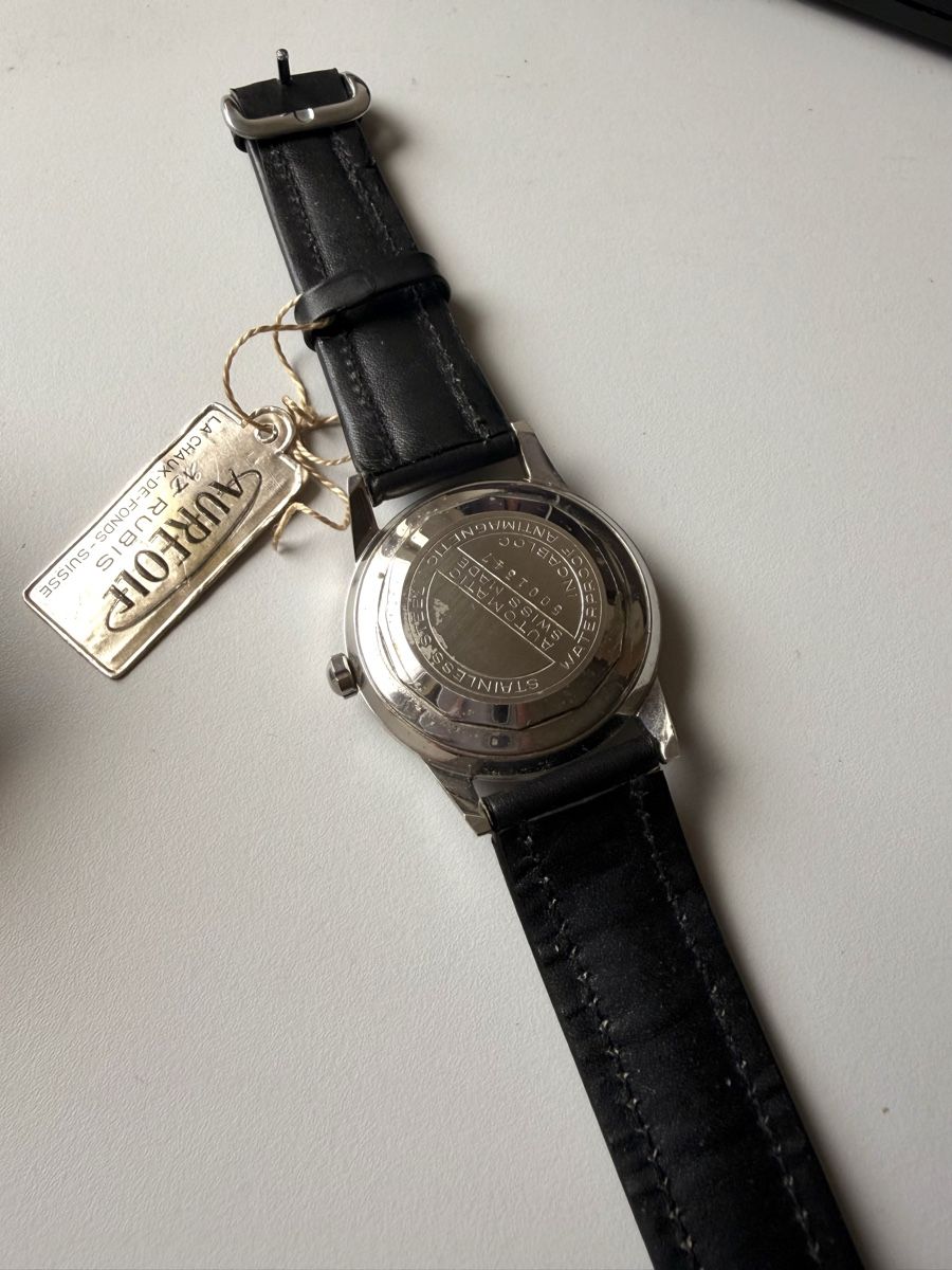 Orologi: Aureole 17 Rubins Stahl mit Lederband – Usato da Lenzburg venduto da Raoul.und.Co 4