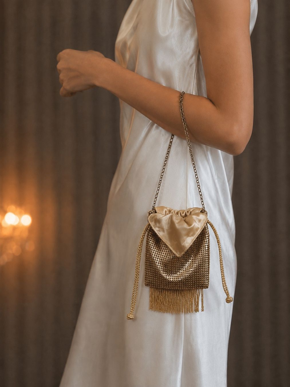 Borse da donna: Scheilan Vintage Handtasche Gold – Usato da Birmensdorf ZH venduto da elibela