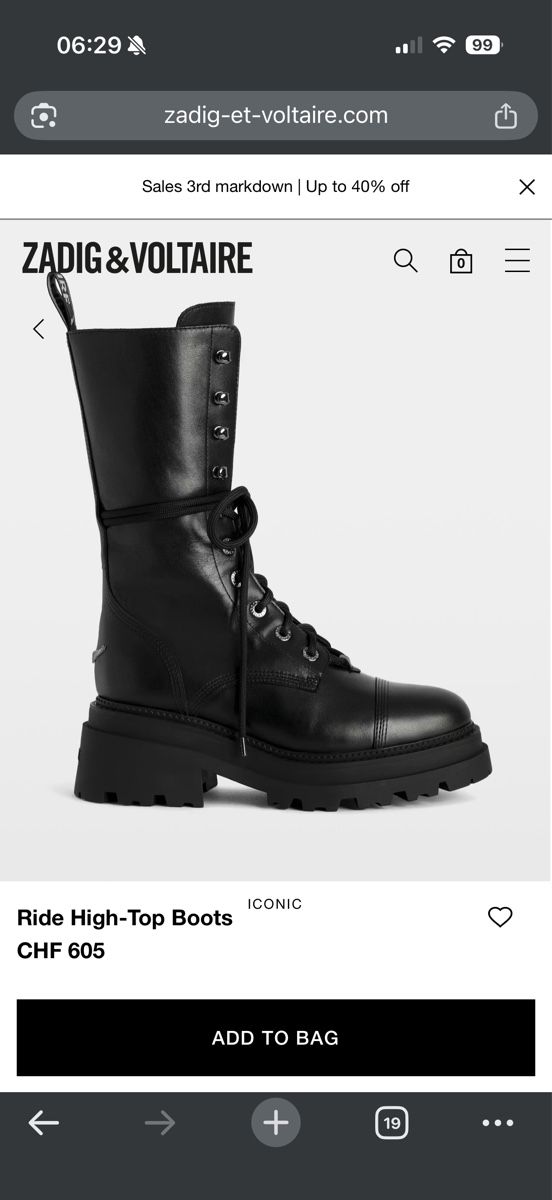 Zadig & Voltaire Chaussures femmes: Zadig Voltaire iconic boots – D'occasion à Zollikon par bay_k26p 5