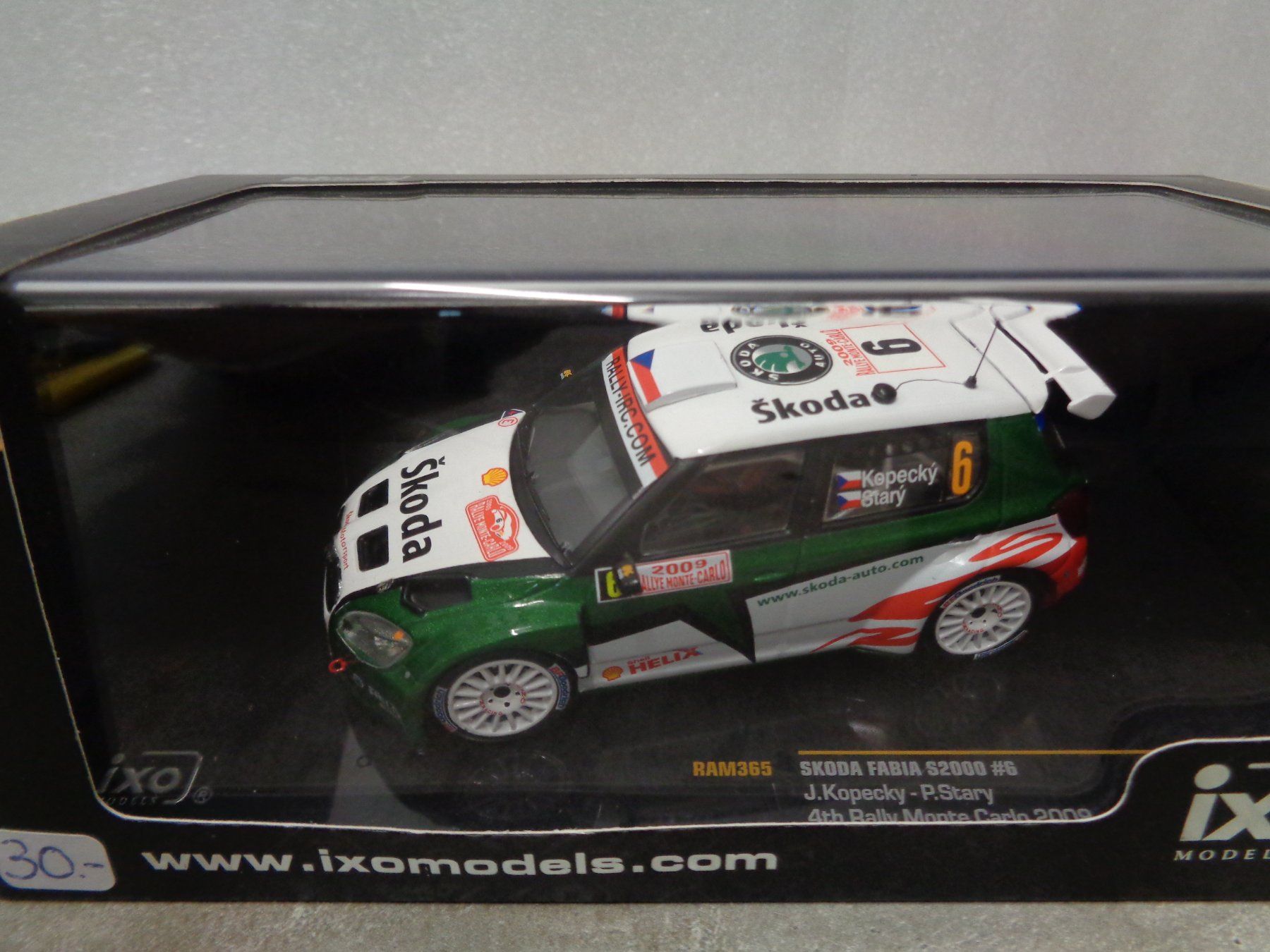 Skoda Modellini d'auto: Ixo 1:43 Skoda Fabia S2000 Rallye – Nuovo e nell'imballaggio originale da Reconvilier venduto da rallycar