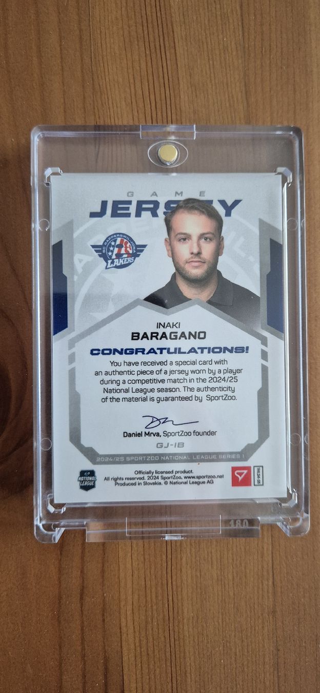 Sportzoo Sammelbilder & Trading cards: Game Jersey Baragano 62/65 – Neu (gemäss Beschreibung) aus Bernex von GSHC2023 1