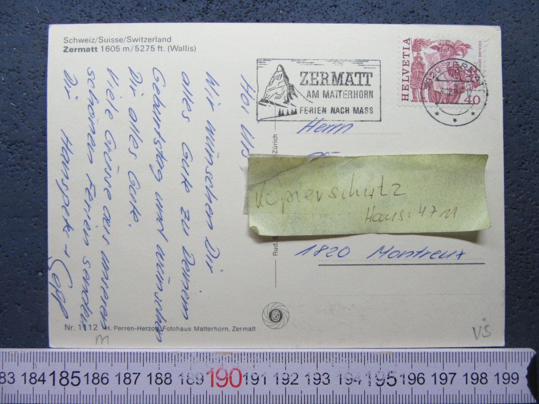 Cartoline postali: GRUSS AUS ZERMATT 8BILD-AK VS – Usato da Ettingen venduto da Hausi4711 1