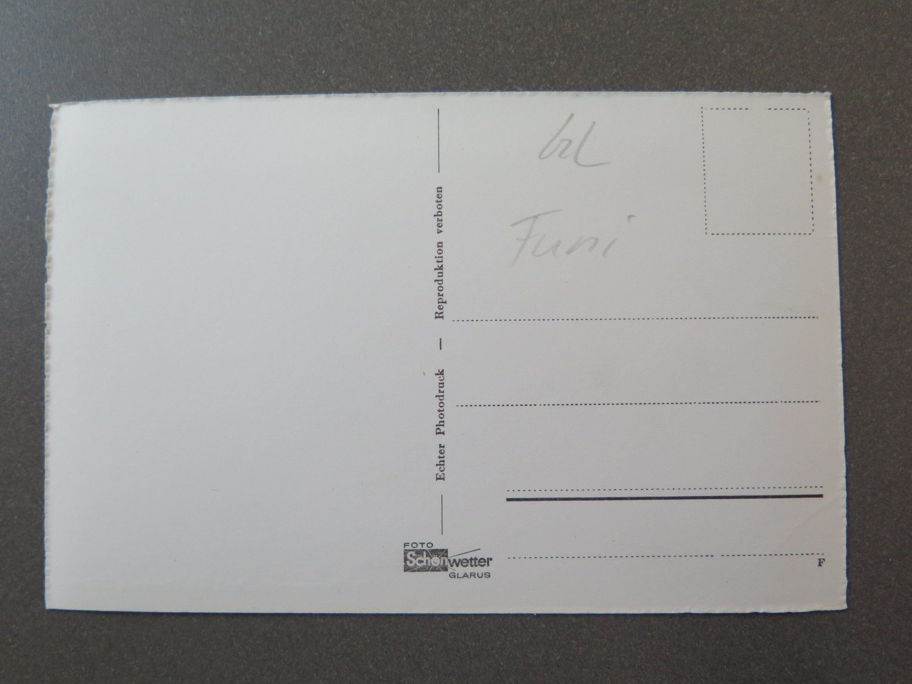 Cartoline postali: BRAUNWALD - FUNI MIT ORTSTOCK – Usato da Wittenbach venduto da lipasal 2