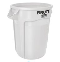 Wertstoffsammler Brute, Polyethylen, rund, 121 l, weiss