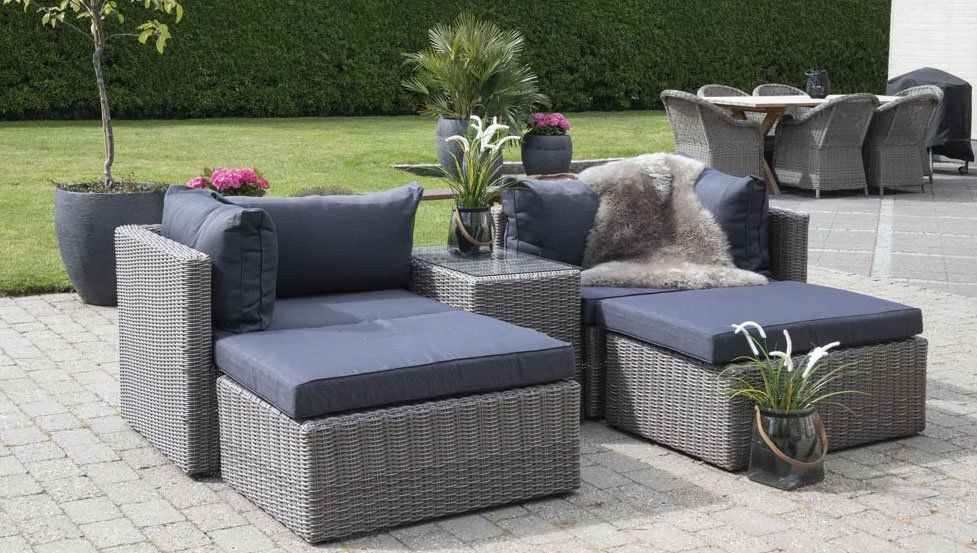 Polyrattan Gartenmöbel Set Sofa Lounge Sitzgruppe Eckgarn... Kaufen
