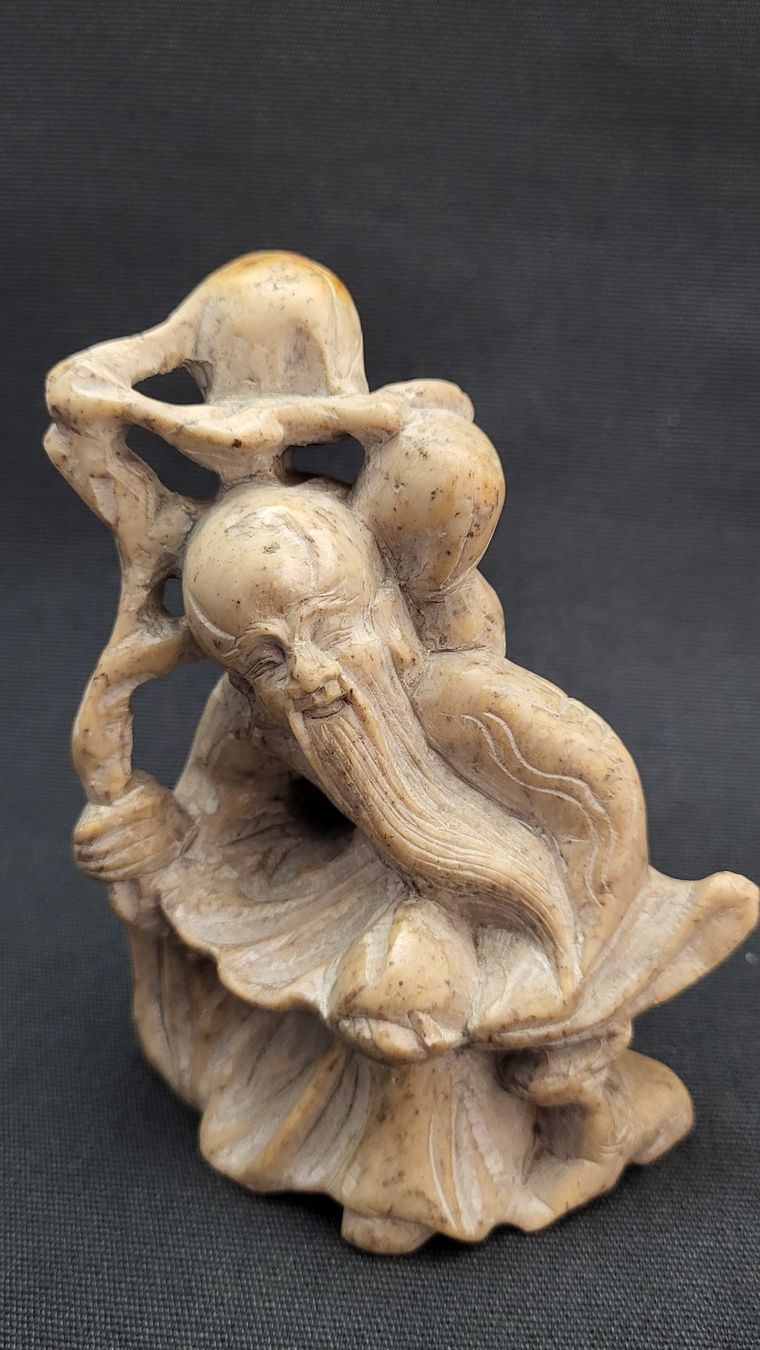Statuette: Asiatische Stein-Schnitzerei – Usato da Basel venduto da spinne02