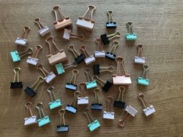 Binder Clips gemischte Farben 38 Stück neu