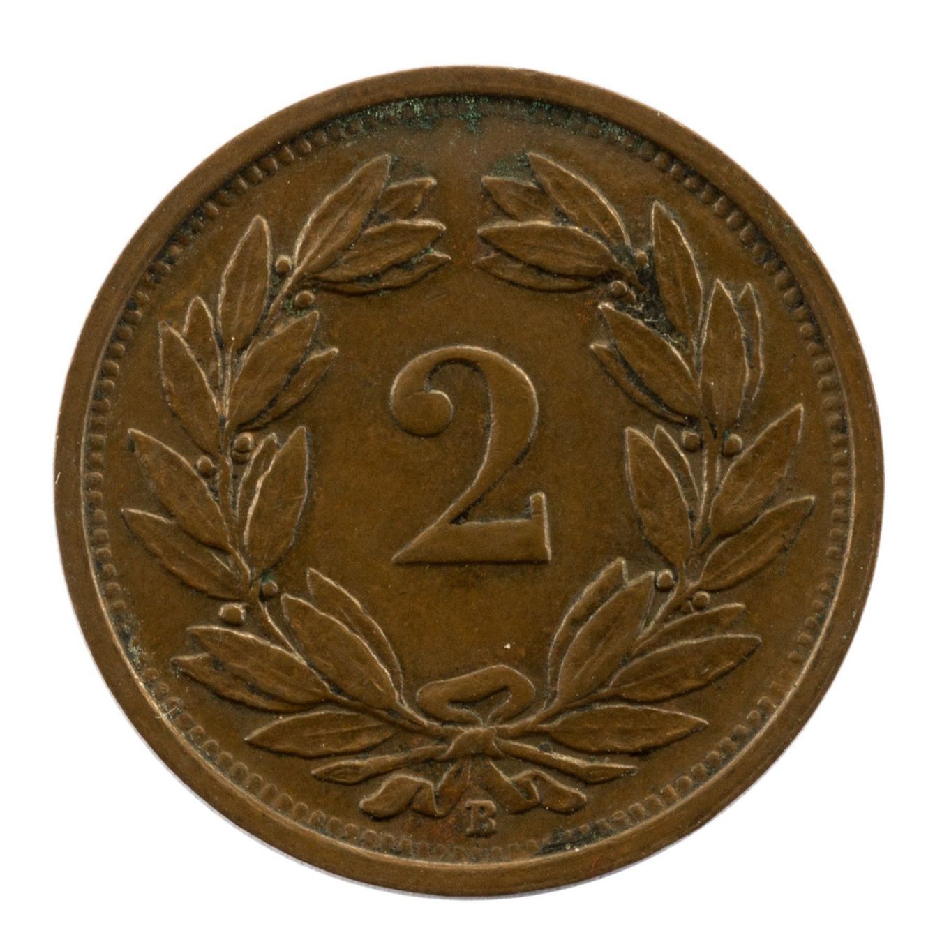 Tutti le monete: Schweiz / Suisse - 2 Rappen - 1933 – Usato da Rotkreuz venduto da Swiss-Coins 1