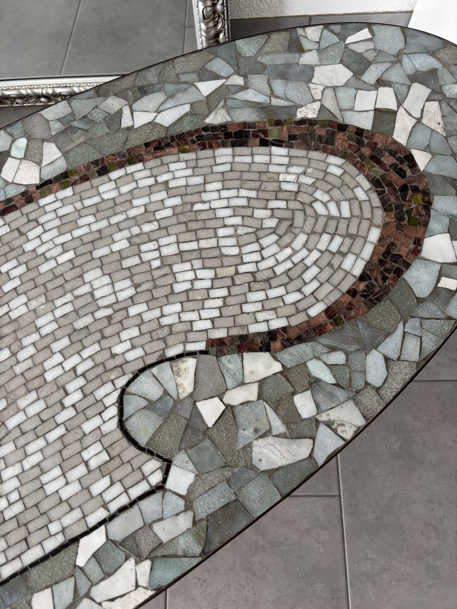 Tische: Table basse ovale mosaïque vintage – Gebraucht aus Collombey von san_yr8h 2
