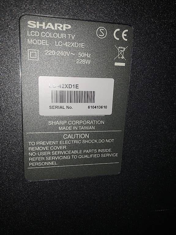 Fernseher: Télévision Sharp LCD Aquos 42"  – Gebraucht aus Crans von landes 2