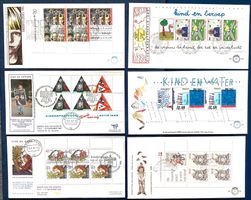 1980 - 1988 Niederlande FDC mit Blocks -  Das Kind