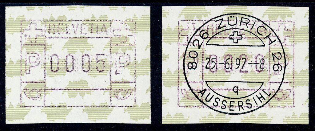 Tutti i francobolli: ATM 23 schwarz - das komplette Set – Nuovo (secondo la descrizione) da Luzern venduto da atms