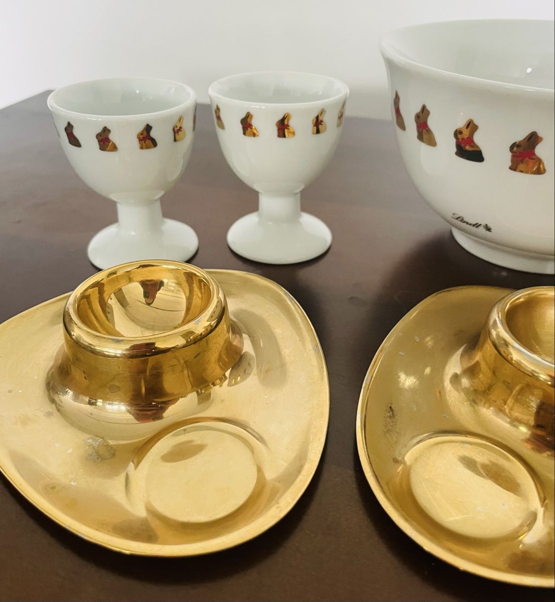 Altre Stoviglie: Süsses Oster-Set: Schüssel, Eierbecher, goldige Halter! – Nuovo (secondo la descrizione) da Au ZH venduto da Jaggy4 5