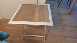 Table d'appoint pliante imitation bois bon état