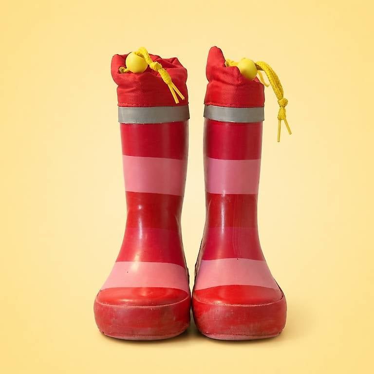 Scarpe per ragazzi: Kinder Gummistiefel rot rosa gestreift – Usato da Wallenwil venduto da SagShi