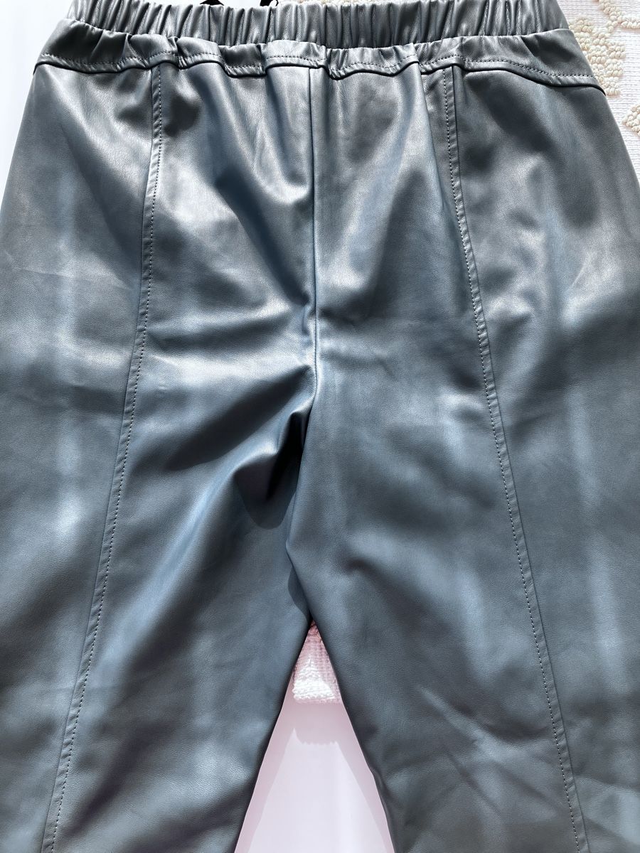Pantaloni: Lederoptik Mona Hose Grösse 40 blaugrüne – Usato da Gümligen venduto da svaud 1