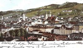 31.12.1904 Litho Flugbild St.Gallen-Stadt/Rasierklingestempl