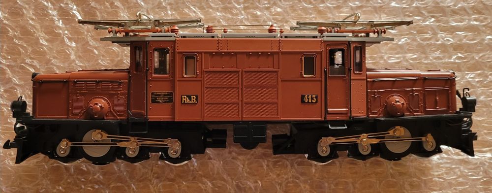 LGB Spur G Braunes RhB Krokodil mit Nr. 413 in Org. verp. (Gebraucht ...
