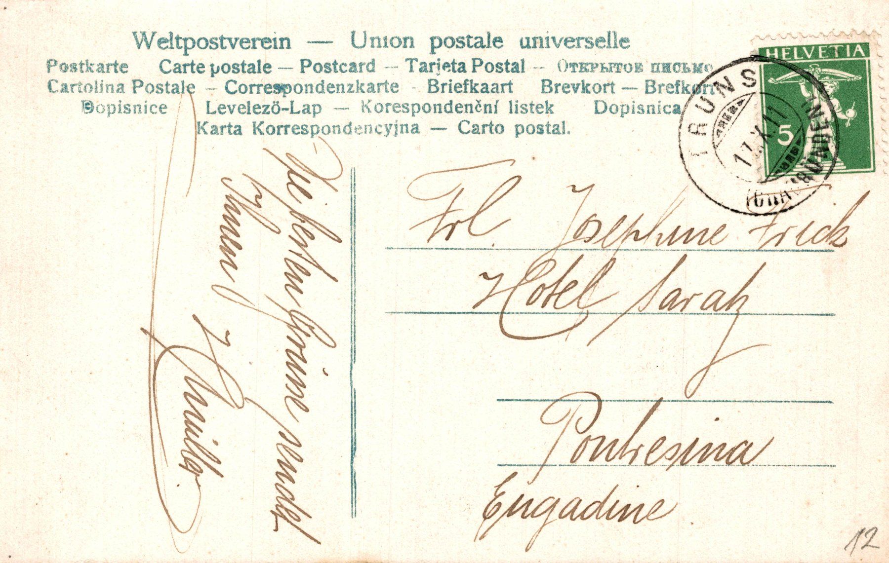 Cartes postales: Gruss aus Truns. – D'occasion à Bronschhofen par Astore 1