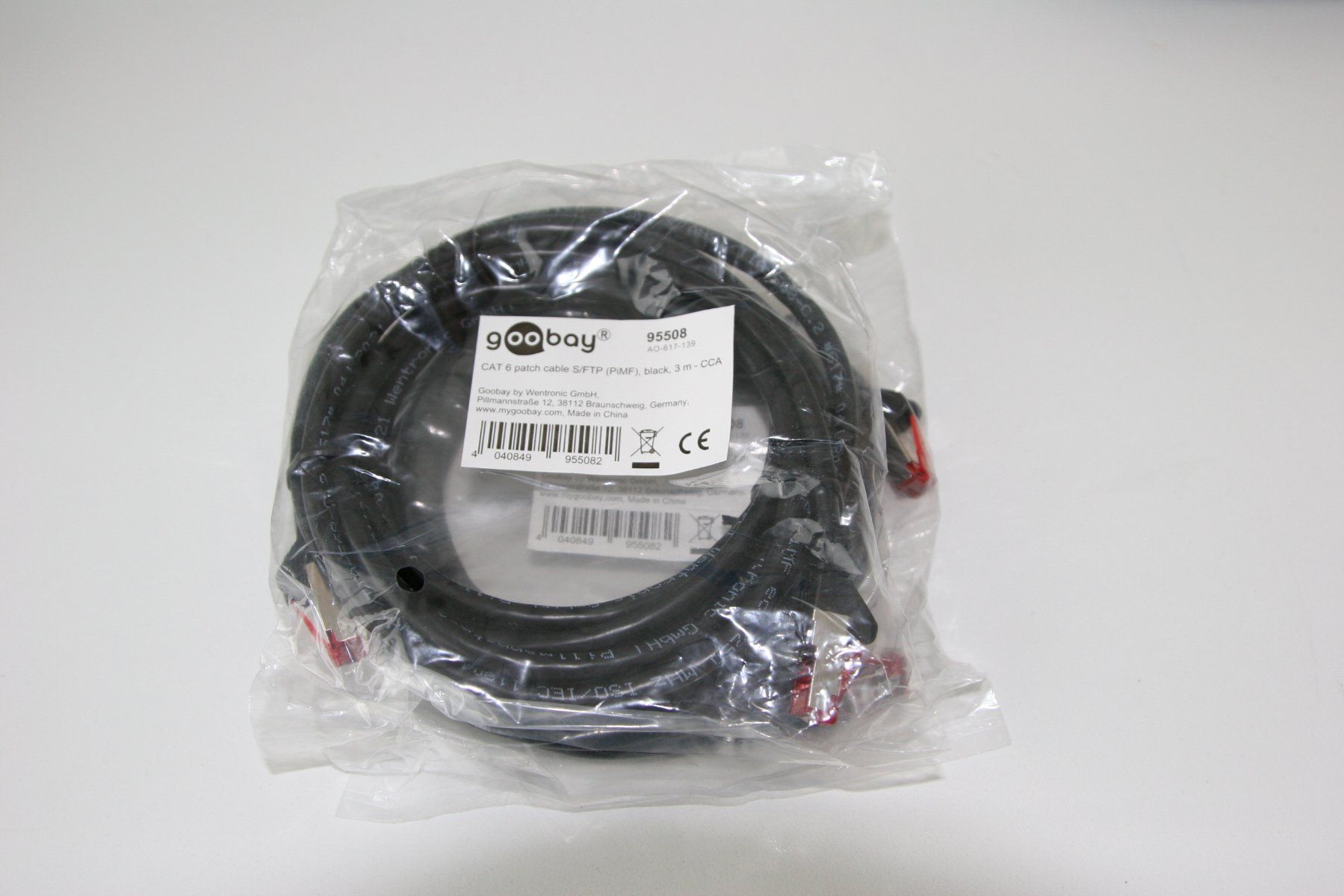 Kabel: 2 Patch Kabel, Netzwerkkabel, LAN Kabel, CAT6 3m schwarz neu – Neu und originalverpackt aus Büren an der Aare von Sabinem71