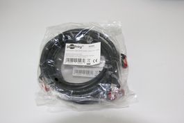 2 Patch Kabel, Netzwerkkabel, LAN Kabel, CAT6 3m schwarz neu