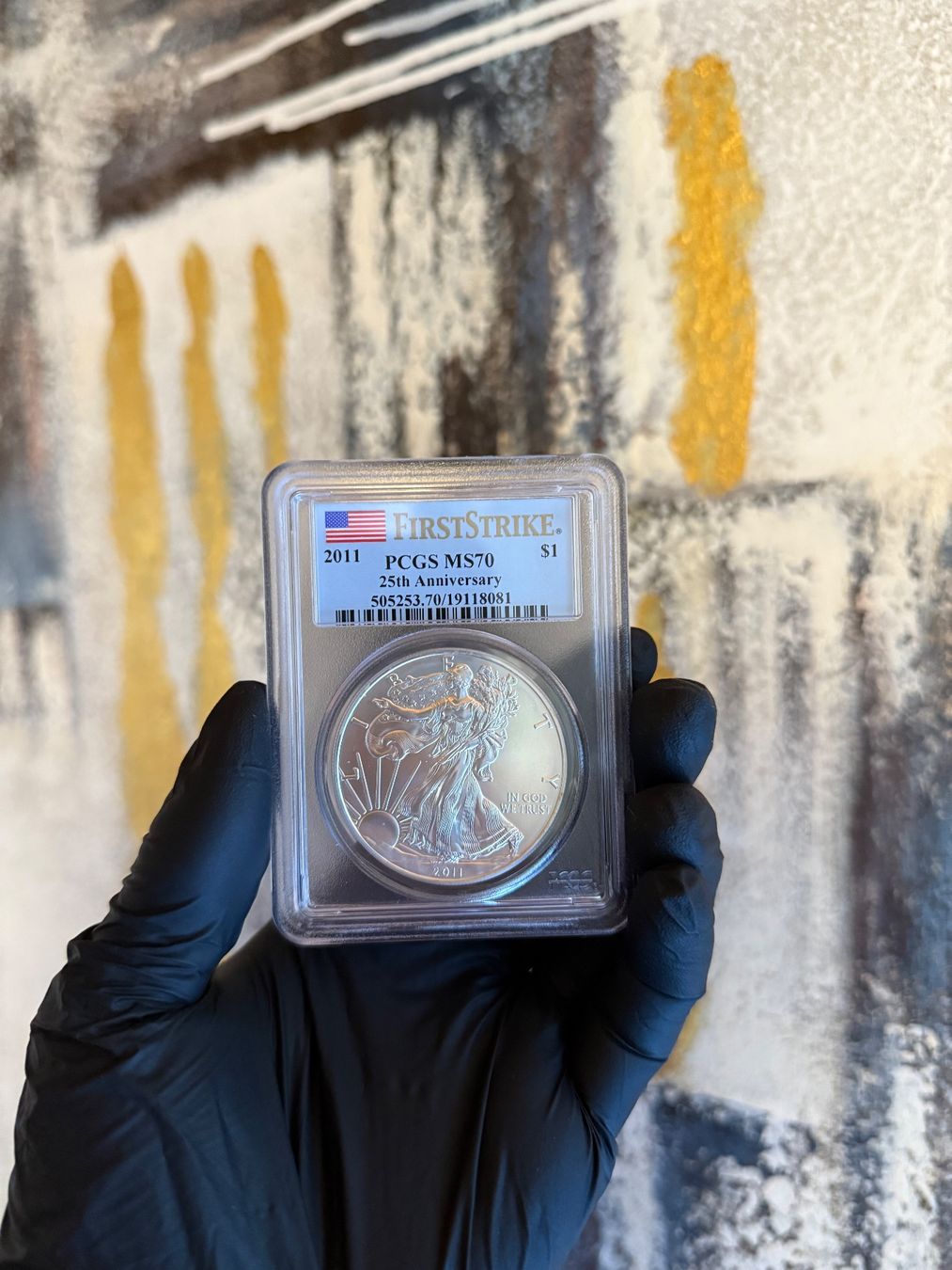 Tutti le monete: American Eagle Silbermünze 2011 PCGS MS70 FirstStrike – Usato da Reichenburg venduto da DELLON